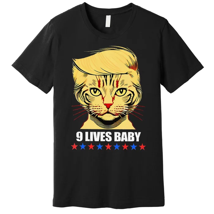 Cat Trump 9 Lives Baby Premium T-Shirt