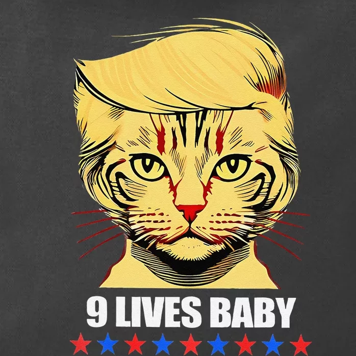 Cat Trump 9 Lives Baby Zip Tote Bag