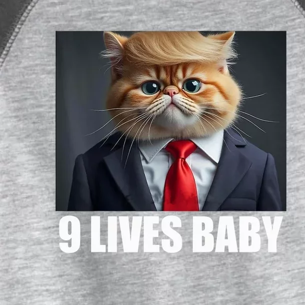 Cat Trump 9 Lives Baby Toddler Fine Jersey T-Shirt