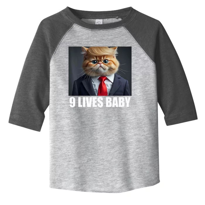 Cat Trump 9 Lives Baby Toddler Fine Jersey T-Shirt