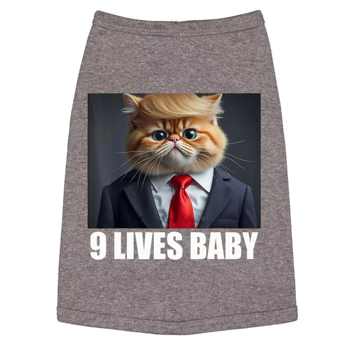 Cat Trump 9 Lives Baby Doggie Tank