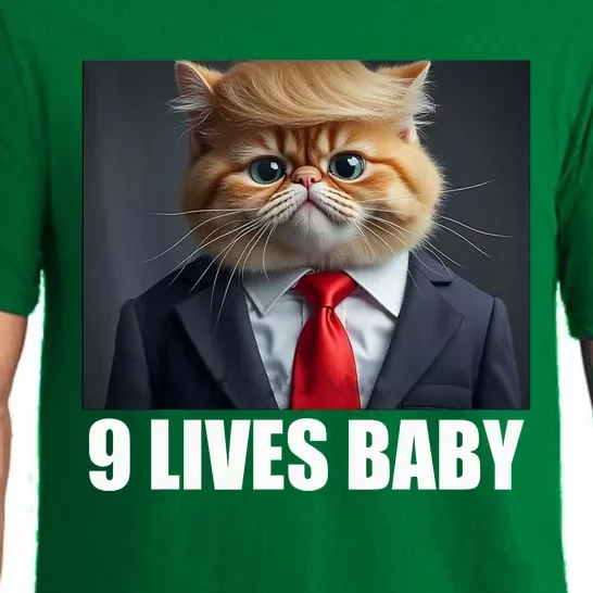 Cat Trump 9 Lives Baby Pajama Set