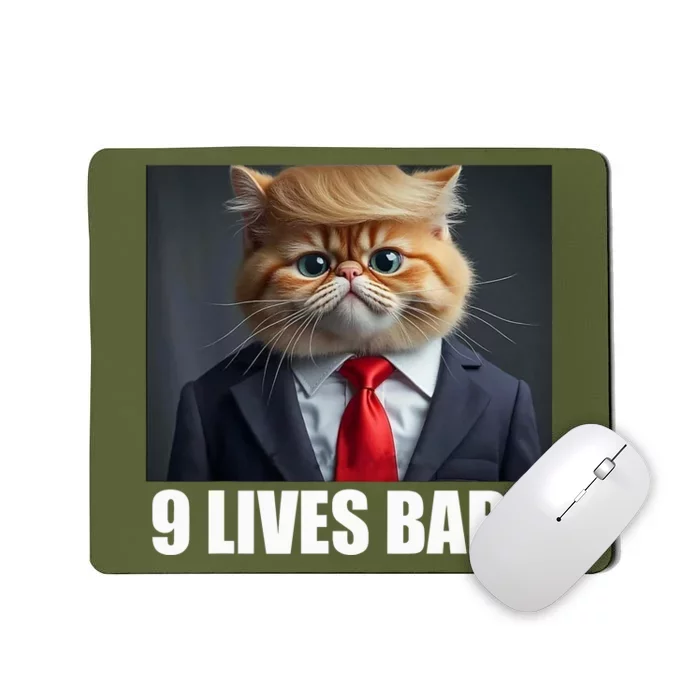 Cat Trump 9 Lives Baby Mousepad