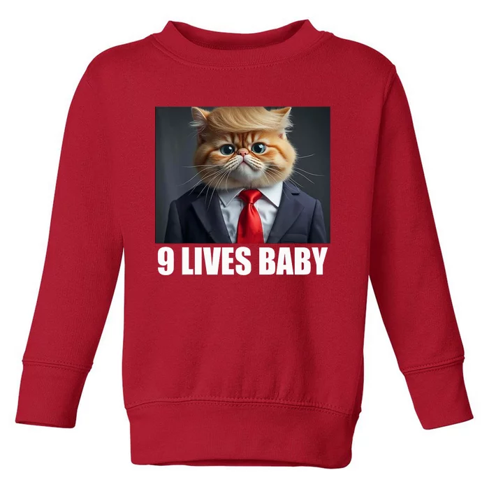 Cat Trump 9 Lives Baby Toddler Sweatshirt