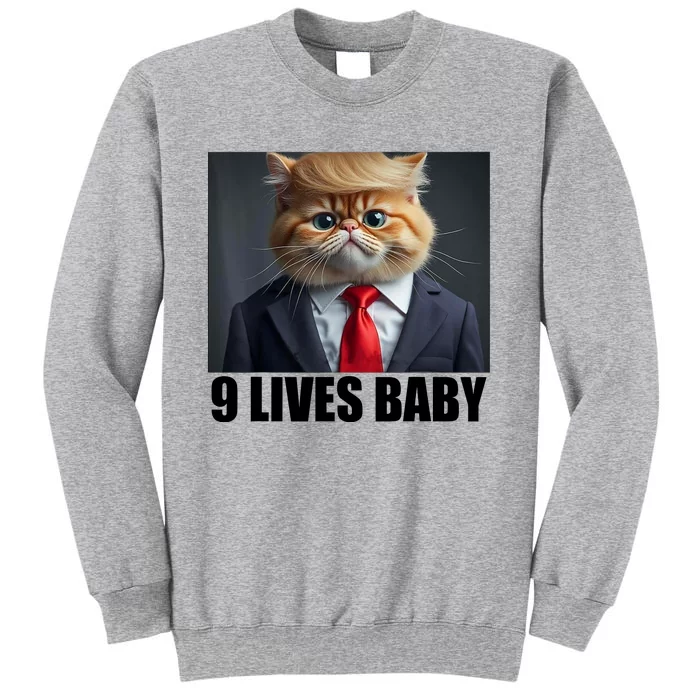 Cat Trump 9 Lives Baby Tall Sweatshirt