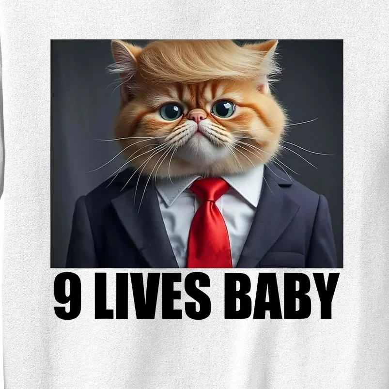 Cat Trump 9 Lives Baby Sweatshirt