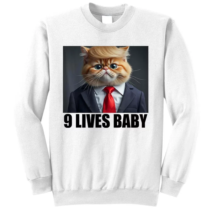 Cat Trump 9 Lives Baby Sweatshirt