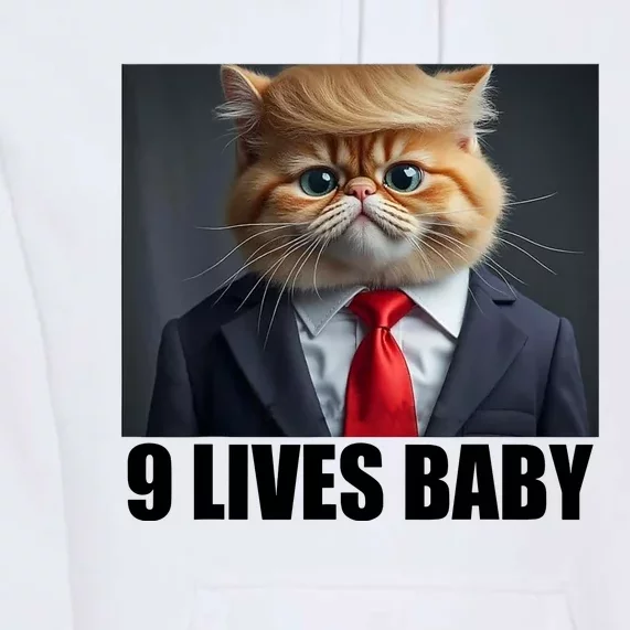 Cat Trump 9 Lives Baby Premium Hoodie