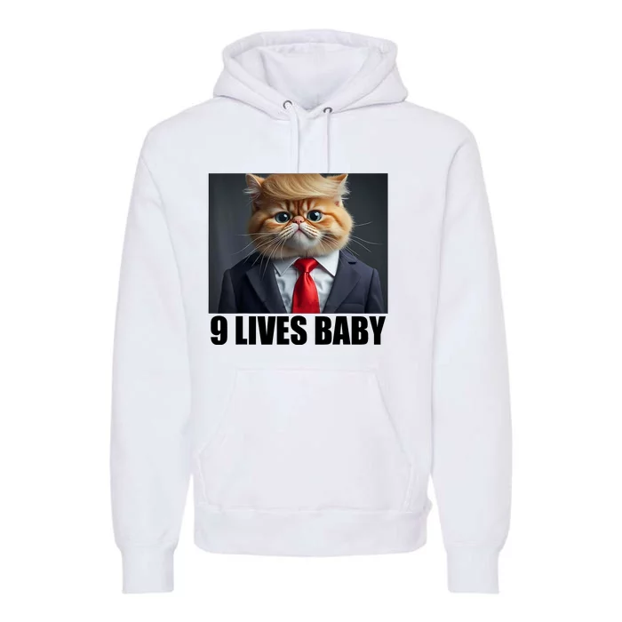 Cat Trump 9 Lives Baby Premium Hoodie