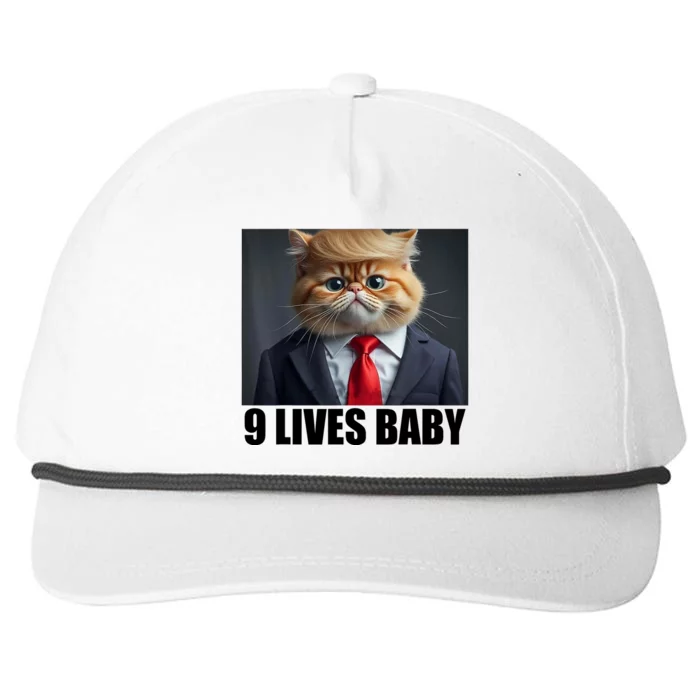 Cat Trump 9 Lives Baby Snapback Five-Panel Rope Hat