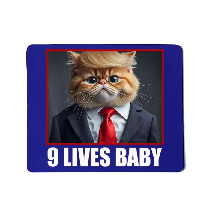 Cat Trump 9 Lives Baby Mousepad