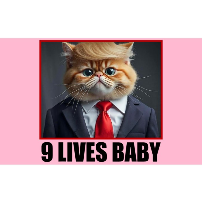 Cat Trump 9 Lives Baby Bumper Sticker