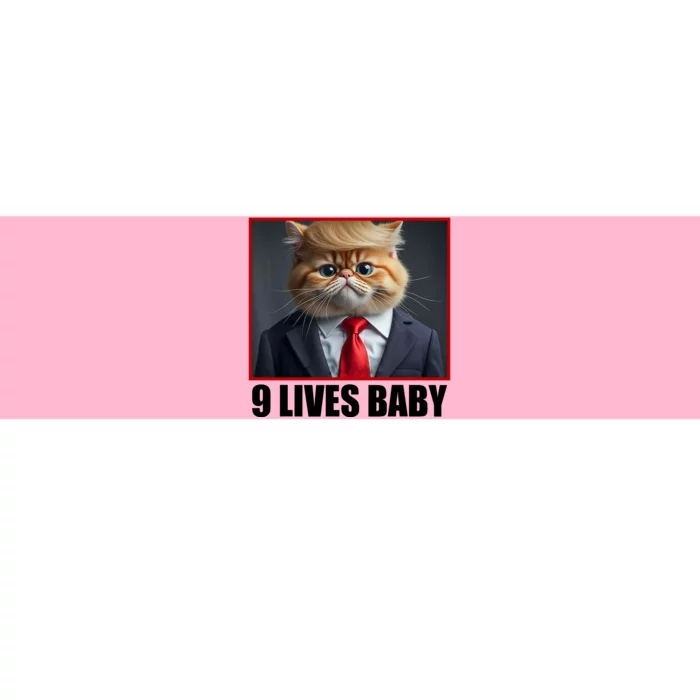 Cat Trump 9 Lives Baby Bumper Sticker