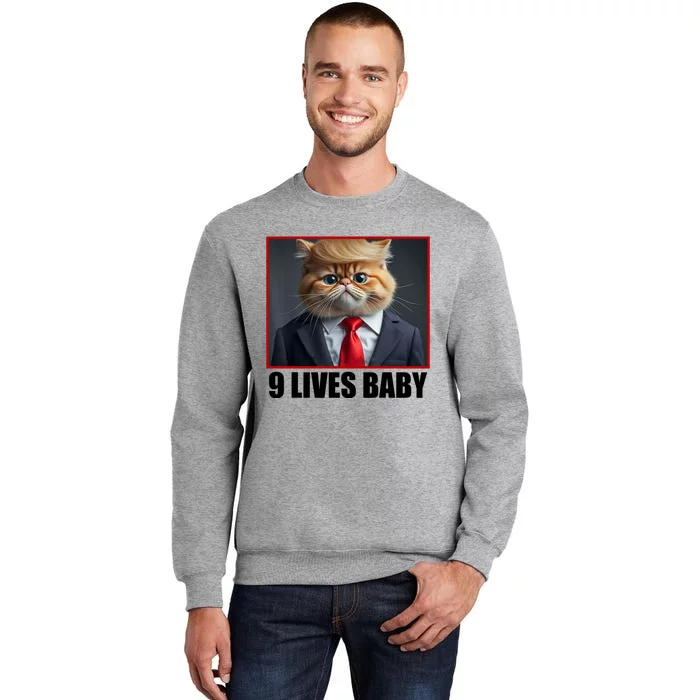 Cat Trump 9 Lives Baby Tall Sweatshirt