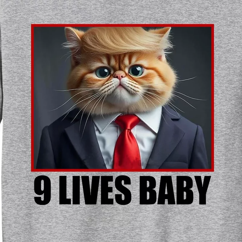 Cat Trump 9 Lives Baby Tall Sweatshirt