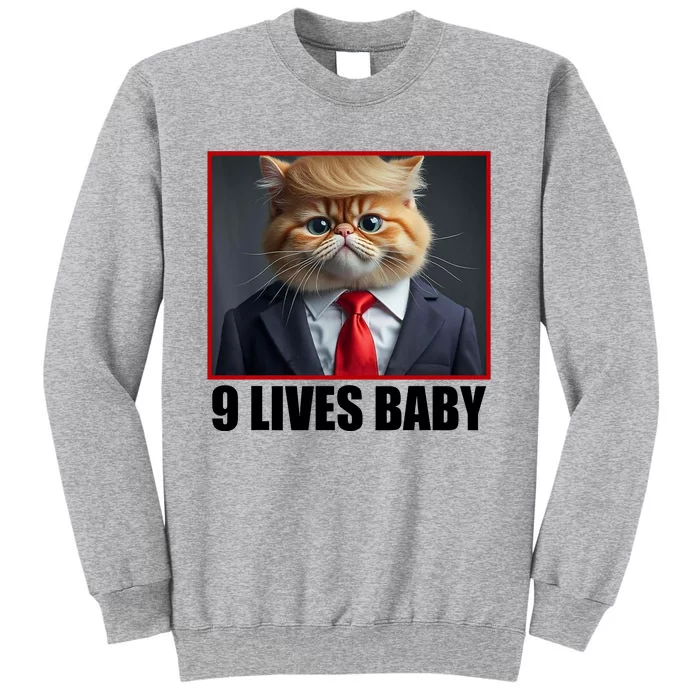 Cat Trump 9 Lives Baby Tall Sweatshirt