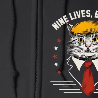 Cat Trump 9 Lives Full Zip Hoodie