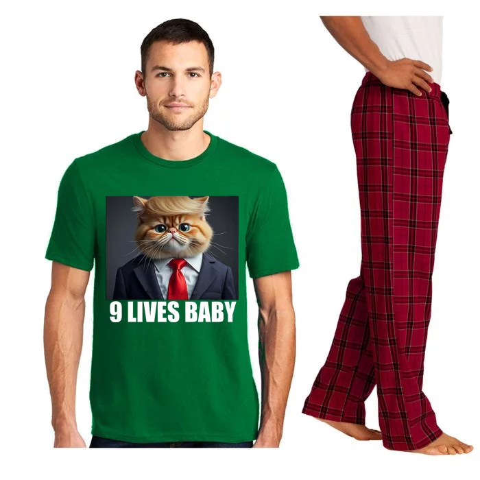 Cat Trump 9 Lives Baby Pajama Set