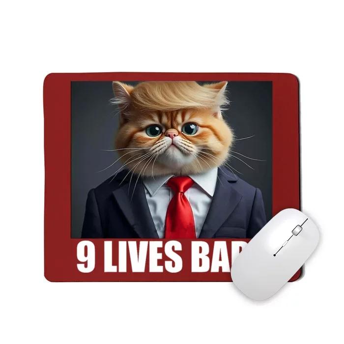 Cat Trump 9 Lives Baby Mousepad