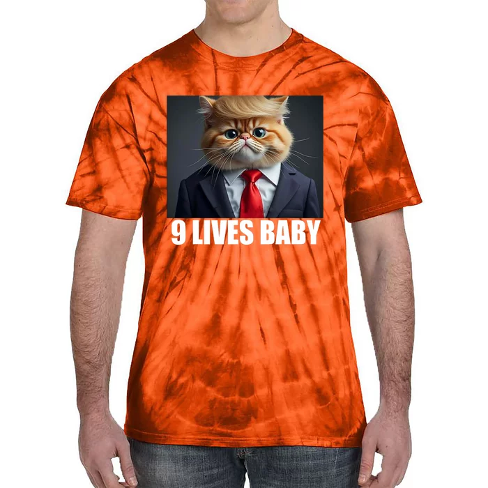 Cat Trump 9 Lives Baby Tie-Dye T-Shirt