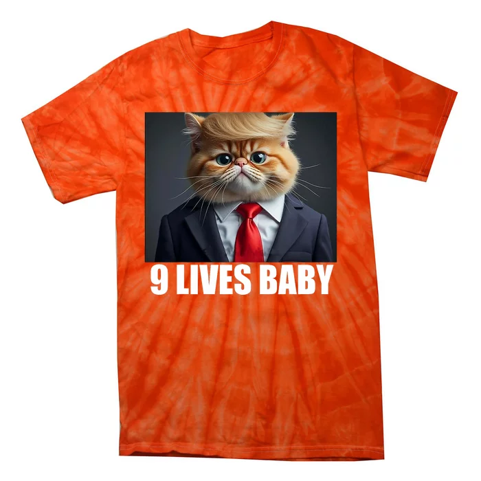 Cat Trump 9 Lives Baby Tie-Dye T-Shirt