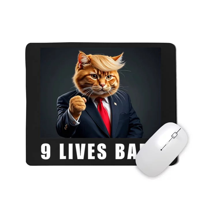 Cat Trump 9 Lives Baby Mousepad