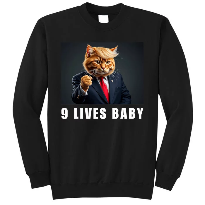 Cat Trump 9 Lives Baby Tall Sweatshirt