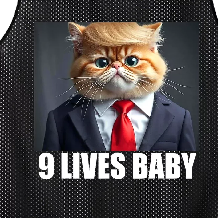 Cat Trump 9 Lives Baby Mesh Reversible Basketball Jersey Tank