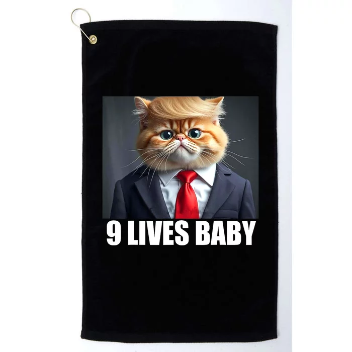 Cat Trump 9 Lives Baby Platinum Collection Golf Towel