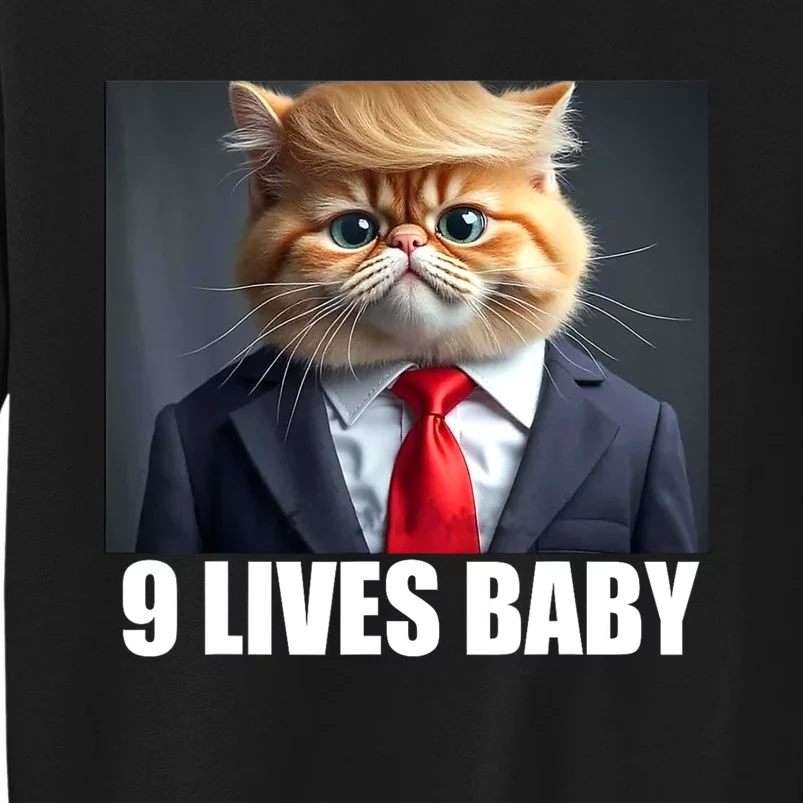 Cat Trump 9 Lives Baby Tall Sweatshirt