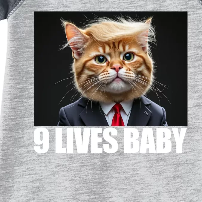 Cat Trump 9 Lives Baby Infant Baby Jersey Bodysuit