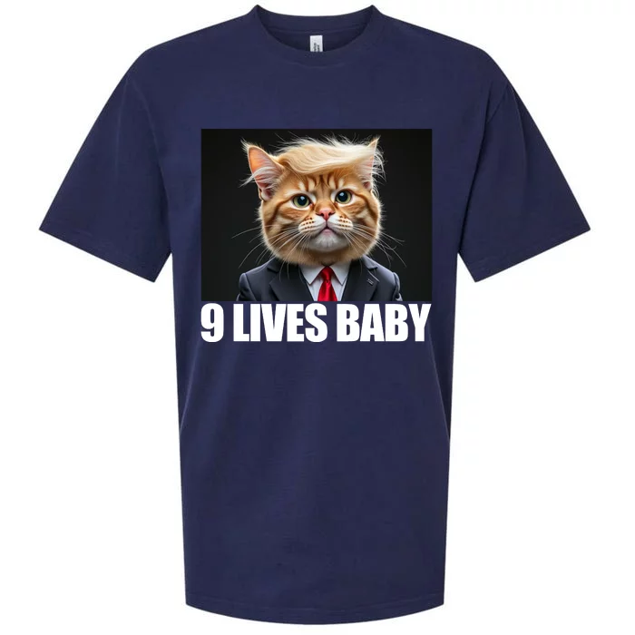 Cat Trump 9 Lives Baby Sueded Cloud Jersey T-Shirt