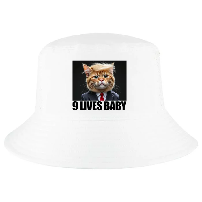 Cat Trump 9 Lives Baby Cool Comfort Performance Bucket Hat