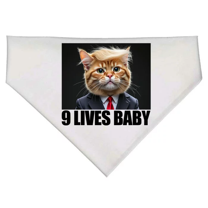 Cat Trump 9 Lives Baby USA-Made Doggie Bandana