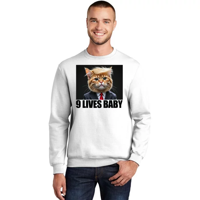 Cat Trump 9 Lives Baby Sweatshirt