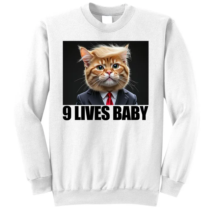 Cat Trump 9 Lives Baby Sweatshirt