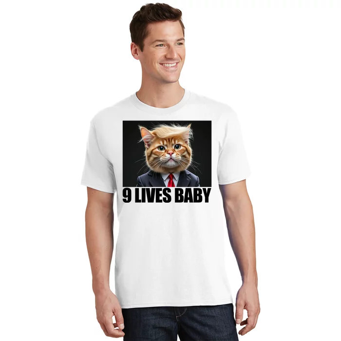 Cat Trump 9 Lives Baby T-Shirt