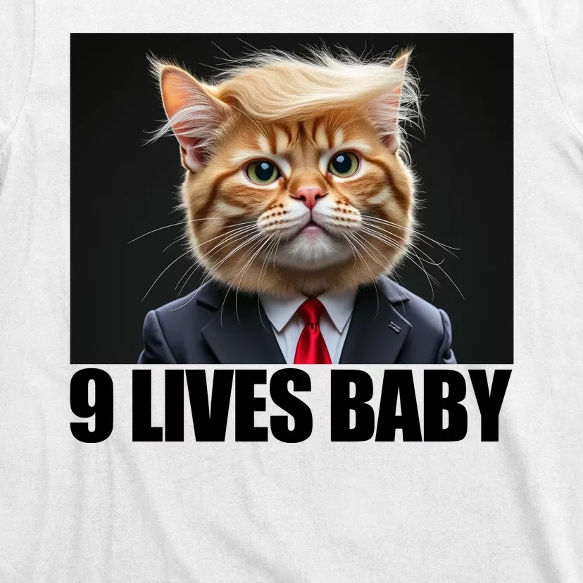 Cat Trump 9 Lives Baby T-Shirt