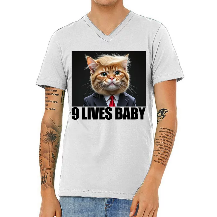 Cat Trump 9 Lives Baby V-Neck T-Shirt