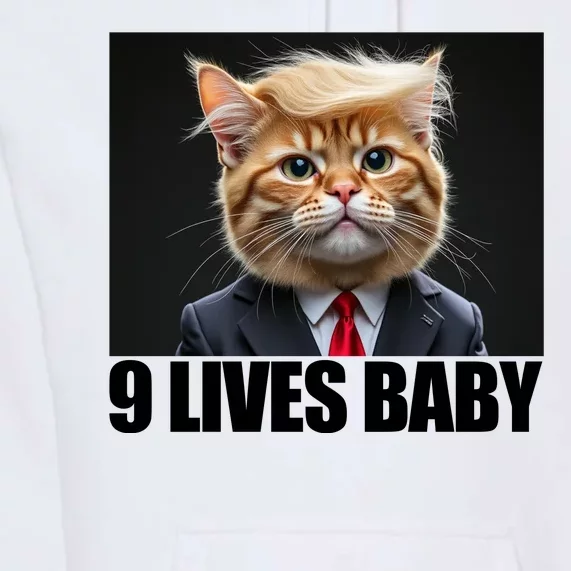 Cat Trump 9 Lives Baby Premium Hoodie