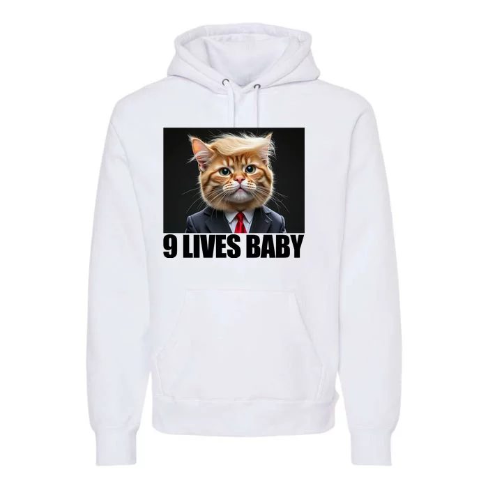 Cat Trump 9 Lives Baby Premium Hoodie