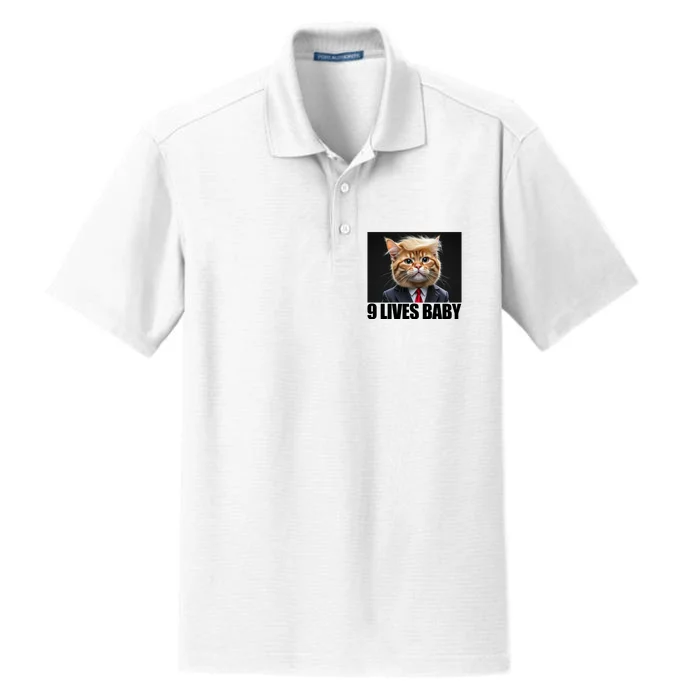 Cat Trump 9 Lives Baby Dry Zone Grid Performance Polo