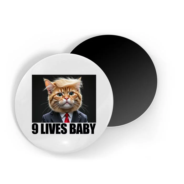 Cat Trump 9 Lives Baby Magnet