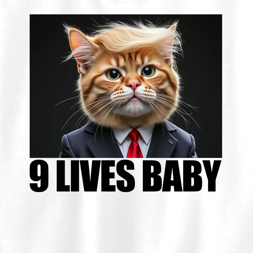 Cat Trump 9 Lives Baby Kids Sweatshirt