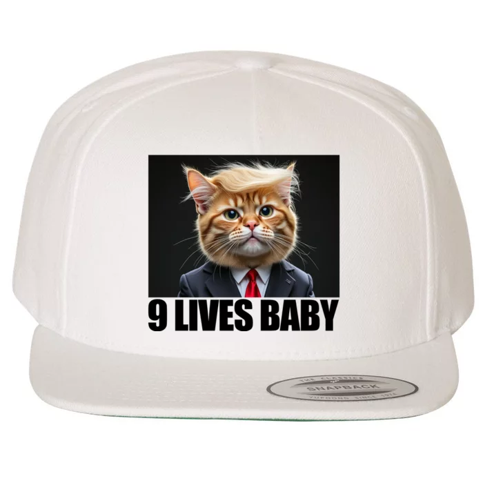 Cat Trump 9 Lives Baby Wool Snapback Cap