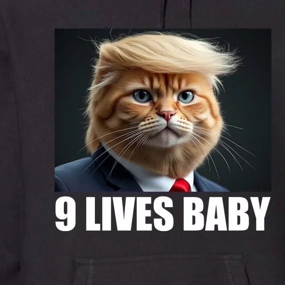 Cat Trump 9 Lives Baby Premium Hoodie