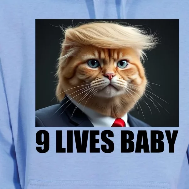 Cat Trump 9 Lives Baby Unisex Surf Hoodie