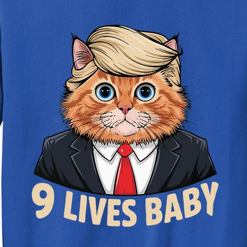 Cat Trump 9 Lives Baby Tall Sweatshirt