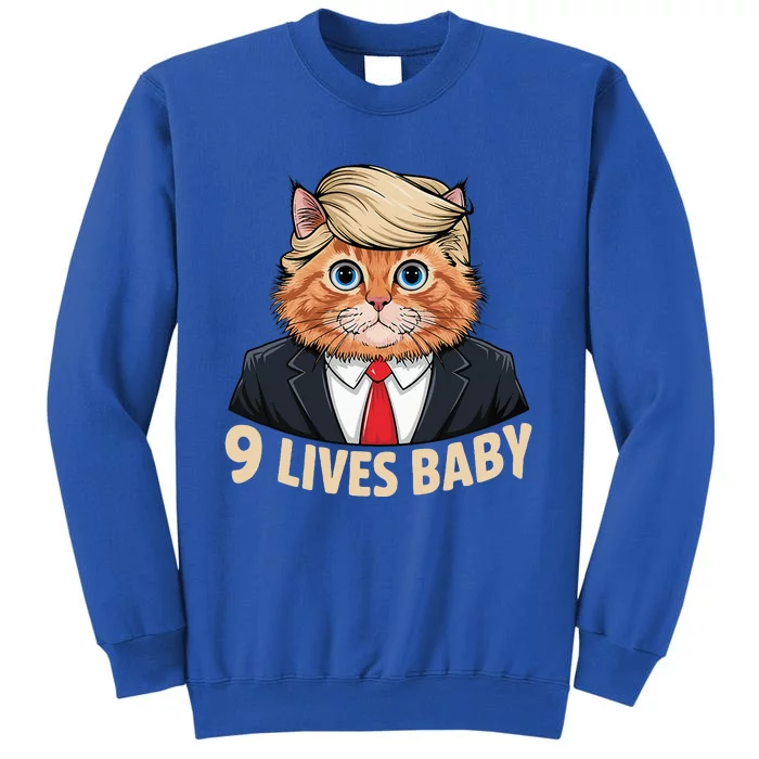 Cat Trump 9 Lives Baby Tall Sweatshirt