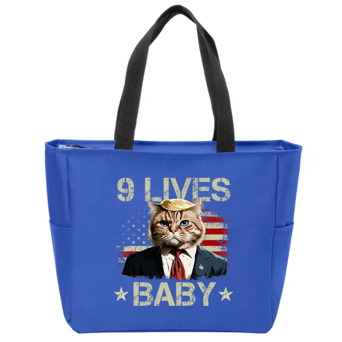 Cat Trump 9 Lives Baby Trump Cat 9 Lives Baby Zip Tote Bag